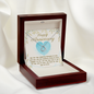 Wife Anniversary Necklace, Delicate Heart Necklace for Wife | Custom Heart Design