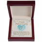 Wife Anniversary Necklace, Delicate Heart Necklace for Wife | Custom Heart Design