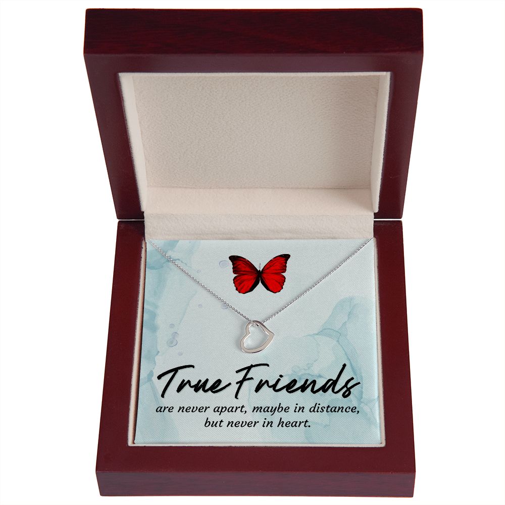 Friend Necklace, Heart Necklace for Friend, Gift for Friend, Long Distance Friendship Gift | Custom Heart Design