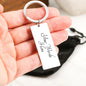 At least you don't have an ugly daughter-Keychain - Custom Heart Design