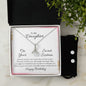 Daughter Birthday Pendant and Earring Set-Sweet Sixteen | Custom Heart Design