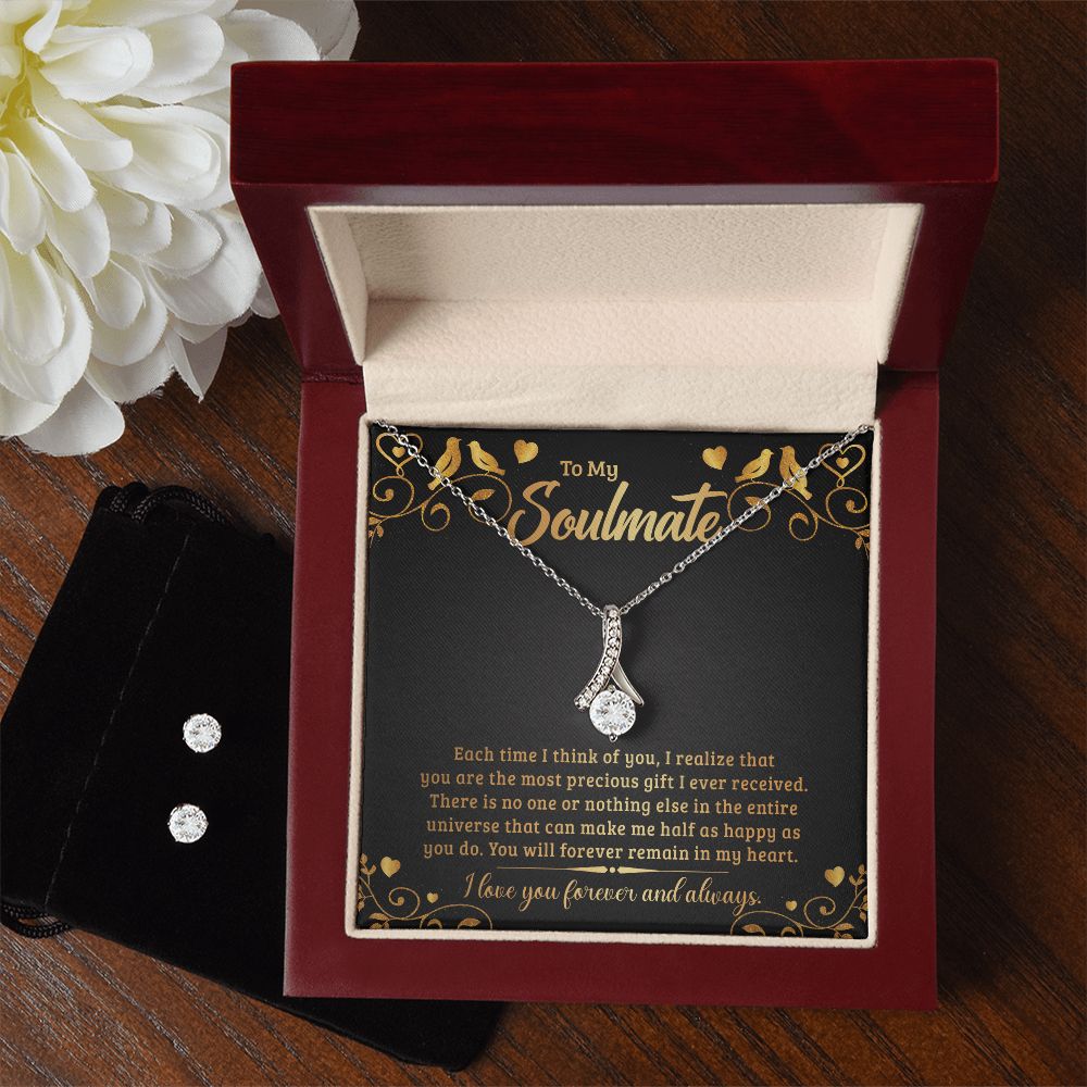 Girlfriend Jewelry Set, Necklace and Earring Set for Girlfriend | Custom Heart Designv