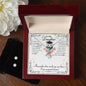 Daughter Graduation Pendant and Earring Set | Custom Heart Design