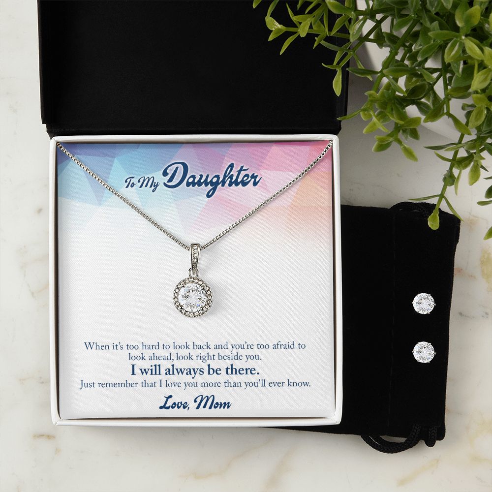 Daughter Eternal Hope Necklace and Earring Set | Custom Heart Design