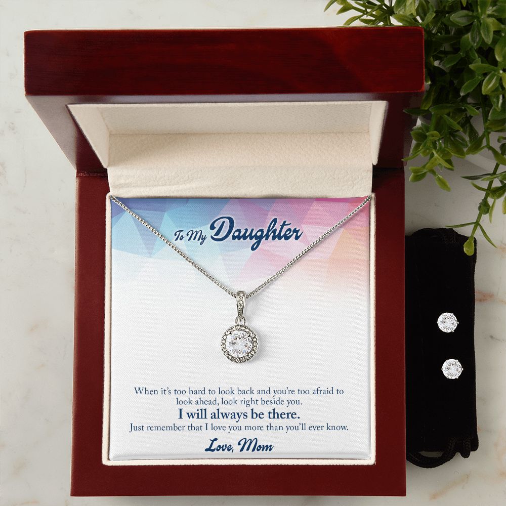 Daughter Eternal Hope Necklace and Earring Set | Custom Heart Design