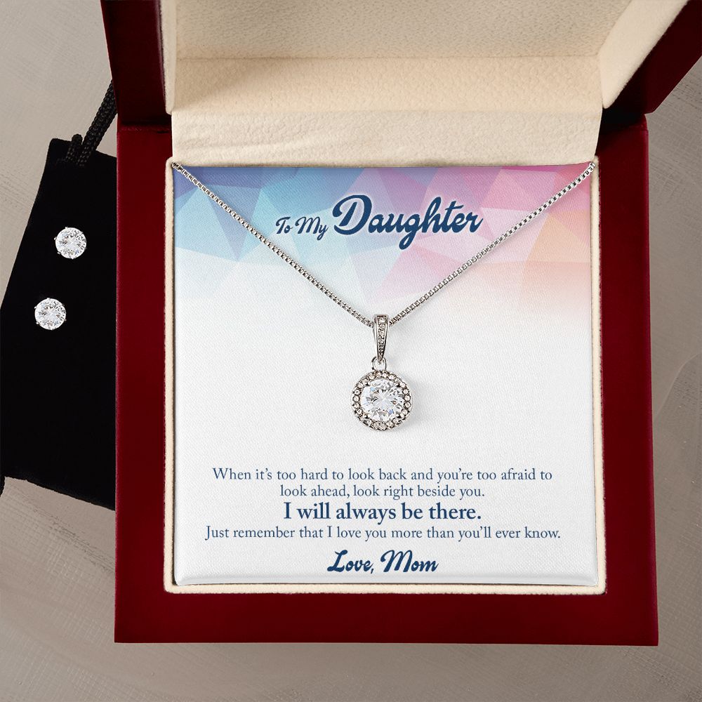 Daughter Eternal Hope Necklace and Earring Set | Custom Heart Design