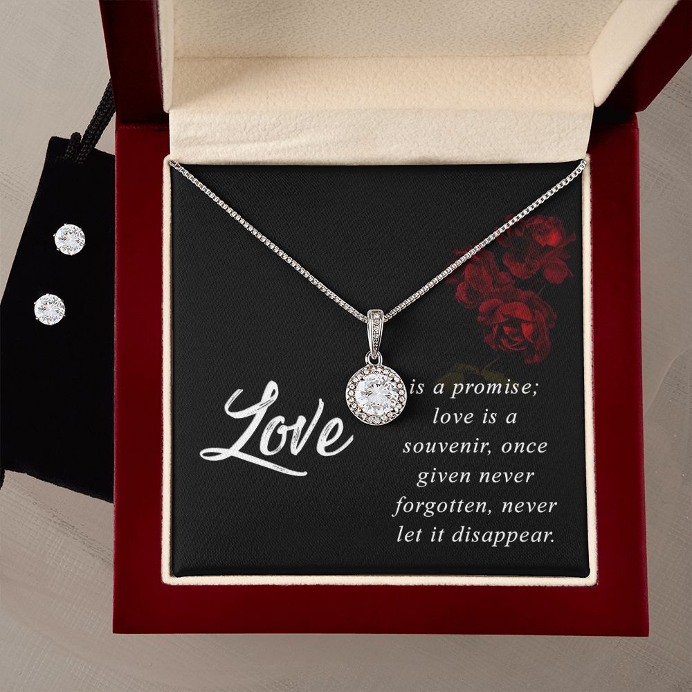 Girlfriend Necklace and Earring Set, Girlfriend Jewelry Gift Set | Custom Heart Design