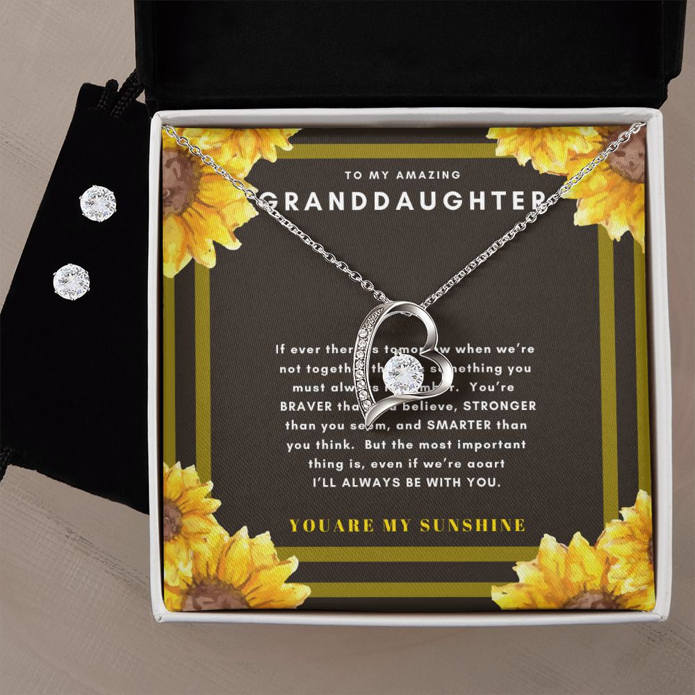 Daughter Forever Love Heart Jewelry Set | Custom Heart Design