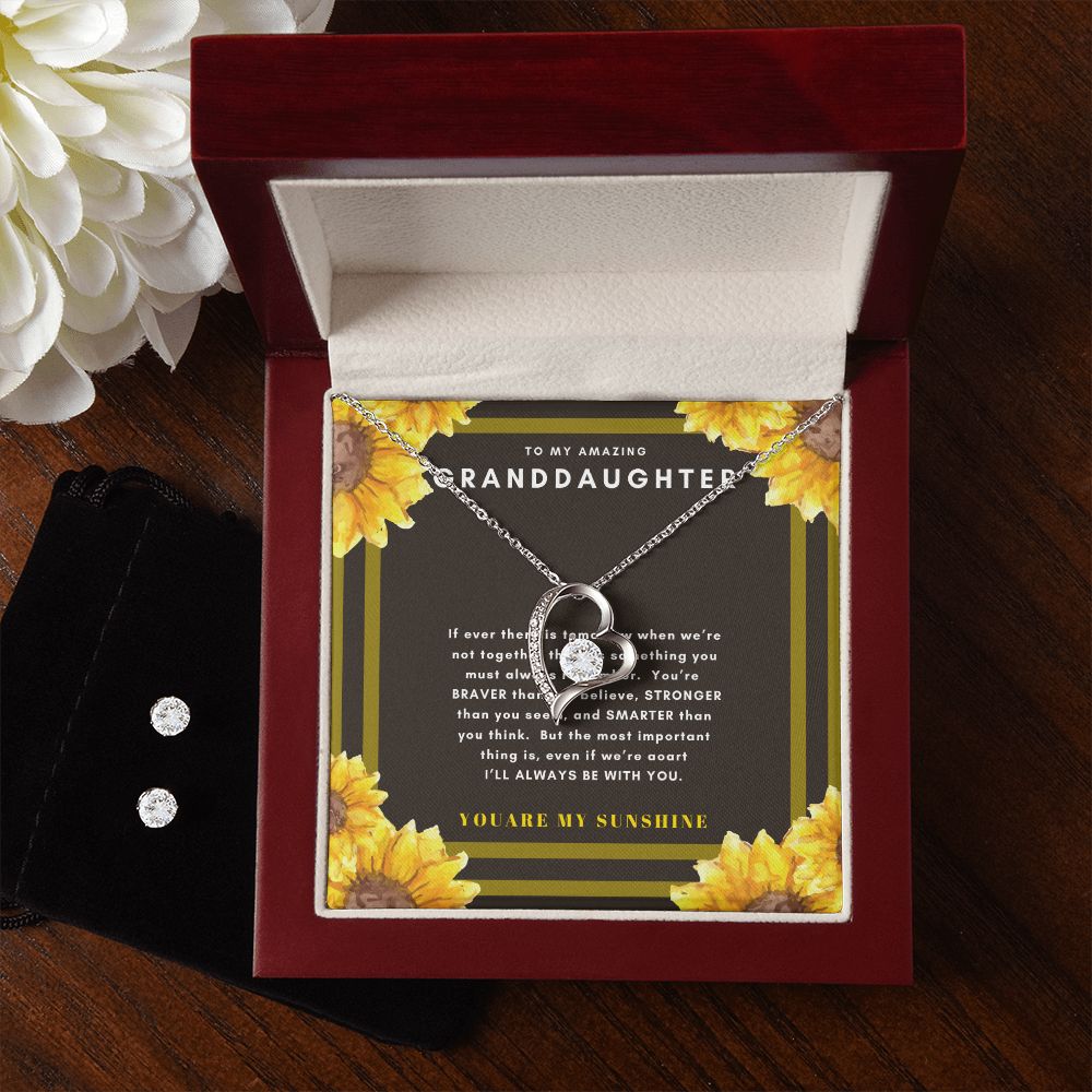 Daughter Forever Love Heart Jewelry Set | Custom Heart Design