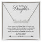 Daughter Name Necklace, From Dad-You are special to me | Custom Heart Design