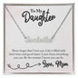 Daughter Name Necklace, From Mom-Learn from everything | Custom Heart Design