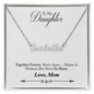 Daughter Name Necklace, From Mom-Together forever | Custom Heart Design