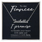 Fiancé Custom Name Necklace-I promise to be | Custom Heart Design