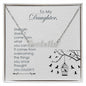 Daughter Name Necklace | Custom Heart Design
