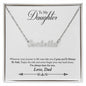 Daughter Name Necklace, From Dad-Never forget your way back home | Custom Heart Design