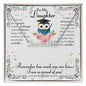 Daughter Graduation Name Necklace | Custom Heart Design