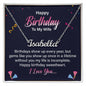 Wife Birthday Custom Name Necklace | Custom Heart Design