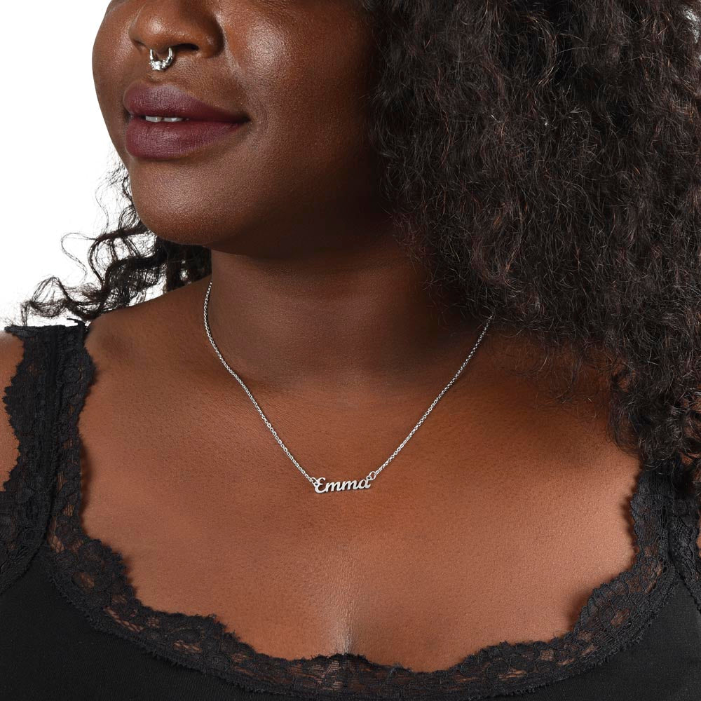 Soulmate Name Necklace-I swear I couldn't love you more | Custom Heart Design