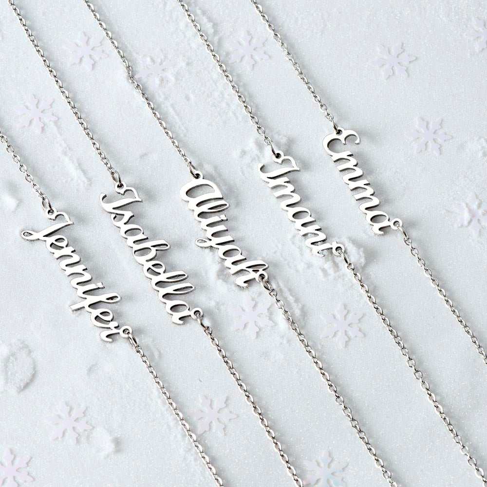 Better Half Name Necklace-Now and forever | Custom Heart Design