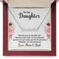 Daughter Name Necklace-We love you! | Custom Heart Design