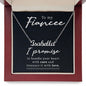 Fiancé Custom Name Necklace-I promise to be | Custom Heart Design