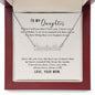 Daughter Name Necklace, From Mom-Love you still | Custom Heart Design