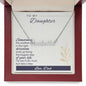 Daughter Name Necklace, From Dad-Tip toe if you must | Custom Heart Design