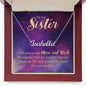 Sister Custom Name Necklace-Love you to the moon and back! | Custom Heart Design