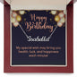Happy Birthday Custom Name Necklace | Custom Heart Design