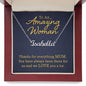 Custom Name Necklace-To An Amazing Women | Custom Heart Design
