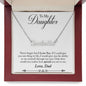 Daughter Name Necklace, From Dad-You are special to me | Custom Heart Design