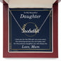 Daughter Name Necklace, From Mum-I love you | Custom Heart Design