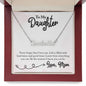 Daughter Name Necklace, From Mom-Learn from everything | Custom Heart Design