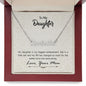 Daughter Name Necklace, From Mom-My biggest achievement | Custom Heart Design
