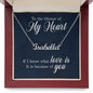 Custom Name Necklace-To the owner of my heart | Custom Heart Design