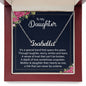 Daughter Name Necklace, From Mom-Our special bond | Custom Heart Design