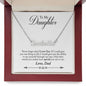 Daughter Name Necklace, From Dad-You are special to me | Custom Heart Design