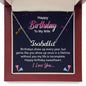 Wife Birthday Custom Name Necklace | Custom Heart Design