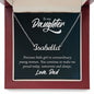 Daughter Name Necklace, From Dad-You make me proud | Custom Heart Design