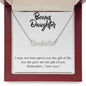 Bonus Daughter Name Necklace-The gift of you | Custom Heart Design