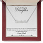 Daughter Name Necklace, From Dad-Your journey in life | Custom Heart Design