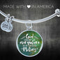 Mom, God couldn't be everywhere-Bangle - Custom Heart Design
