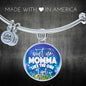 Ain't no Momma like the one I got-Bangle - Custom Heart Design