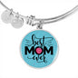 Best Mom Ever-Circle Bangle - Custom Heart Design