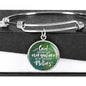 Mom, God couldn't be everywhere-Bangle - Custom Heart Design