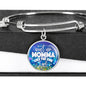 Ain't no Momma like the one I got-Bangle - Custom Heart Design