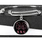 KKG Sorority Bangle - Custom Heart Design