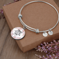 * Trust in the Lord, Proverb 3:5-Bible Verse Bangle Bracelet - Custom Heart Design