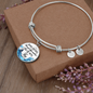 Bible Verse Bangle Bracelet-Custom Heart Jewelry