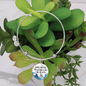 Bible Verse Bangle Bracelet-Custom Heart Jewelry